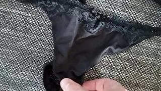 Wearing Sabrinas Thong + Cumshot