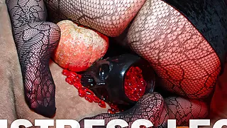 Mistress Treat: Feet, Big Ass and Peeing in Fishnets