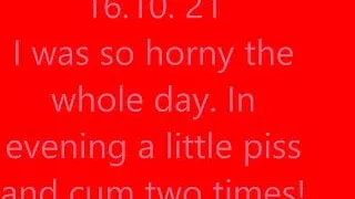 a little piss and cum two times