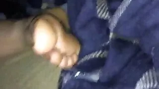 Toe fucking wife cumming on her toes