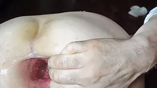 pink monster gape and deep view into my anal hole