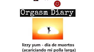 lizzy yum (stroking my long cock)