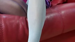 Slutty lesbians enjoy drilling their pussies with toys