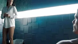 Natalie Martinez has hot sex in the elevator