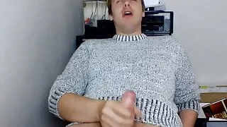 Spanking My Big Meaty Hairy Cock