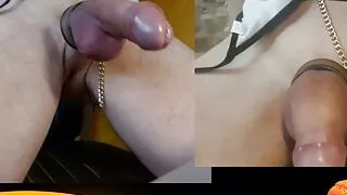 HALLOWEEN SM tits party and masturb cum