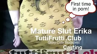 Fat mom Erika public casting