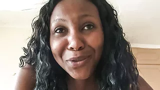Black MILF Unknowingly Walks In for Backroom Casting