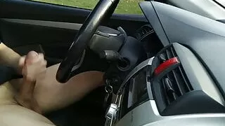 PUBLIC PARKING LOT: Masturbation in the car park