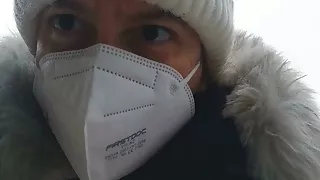 On a cold day Nicoletta pees on herself in the street