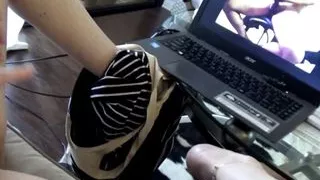 Masturbating with porn