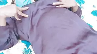 Sadia150 Boobs Show in silk dress