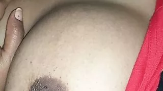 Boobs sucking of real indian married sister at home