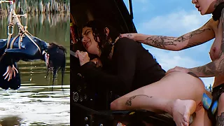 Trained for painal with dunks in the pond - hard anal BDSM