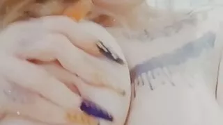Playing with my tits