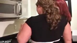 Huge boob waitresses fucking a bunch of guys at a party