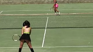 Busty teen Tristan Berrimore and Cameron have lesbian sex