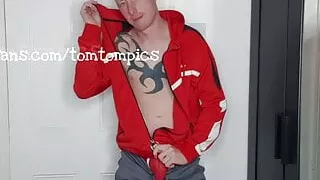 Ginger cock in mesh underwear