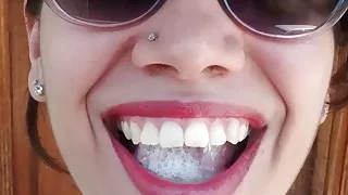 She surprised me going for a walk after I came in her mouth!