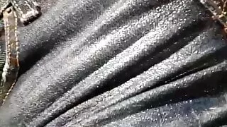 piss in tight jeans closeup