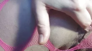 Fingering ass to mouth, squirt and spit on tits