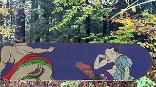 Kinky Ukiyoe 3D Skateboard