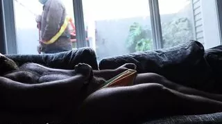 Maintenance worker catches me out Jerking off