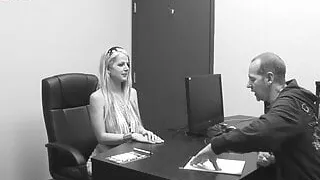 Blonde Anita Blue gets fucked in the mouth and then in the pussy