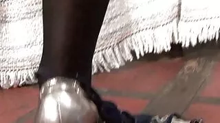 Hairy Cougar from Argentina loves a Giant Dildo!!!