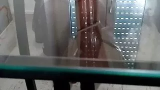 Masturbation and orgasm in the office, colleagues are next door