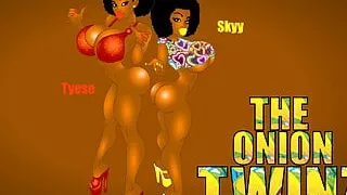 Black strippers The Onion Twinz bounce their big bubble asses.