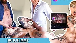 My first ASS FUCK threesome with two men! SEXYBUURVROUW.com