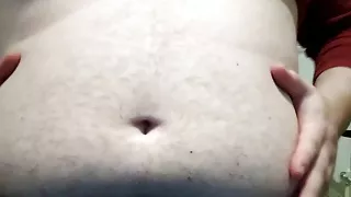 Playing With My Chubby Belly