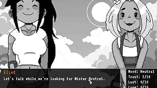 Juicy Futa Futanari kink game Ep1 3 boobies and twisted cock