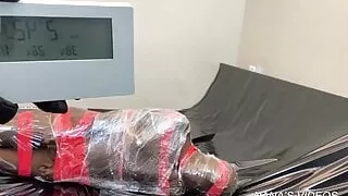 Zentai mummification bondage and play