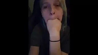 Sissy Punishes Herself With Shock Wand For Her Master