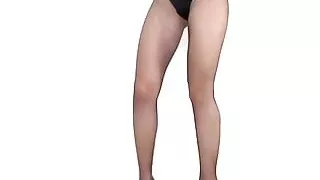 Didi1988 nylon dressing and undressing dance performance