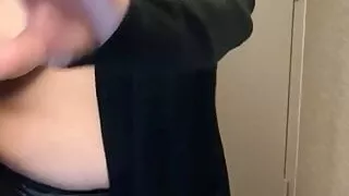 Walking Down the Hotel Hallway with my Tits Out