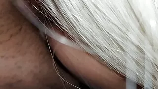 Cumming under the table with loud moans - Lesbian-candys