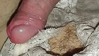 Huge cumshot on panties