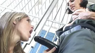 Two chicks can't keep their naughty hands off of each other