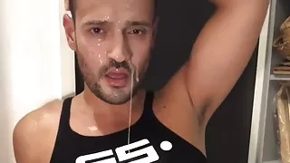 Drooling, pissing, cuming