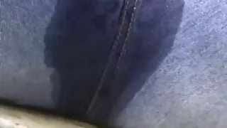 big pee from this girl – urinates all over her clothes