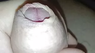 Close up uncut cock
