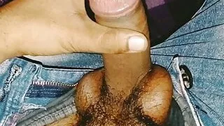 plump penis bouncing in paint