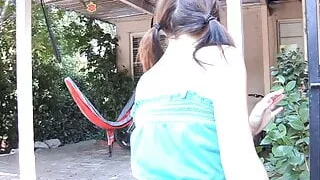 Two gorgeous young whores get it going in the bathroom