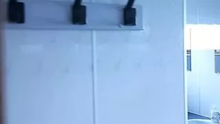 Hotel toilet wanking