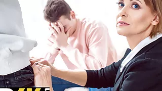 TUTOR4K. Guy gets revenge on debtor by having sex with tutor