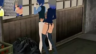 Kirishima Touka - Earn extra money in public (Tokyo Ghoul)