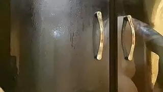 Having fun in the shower with music